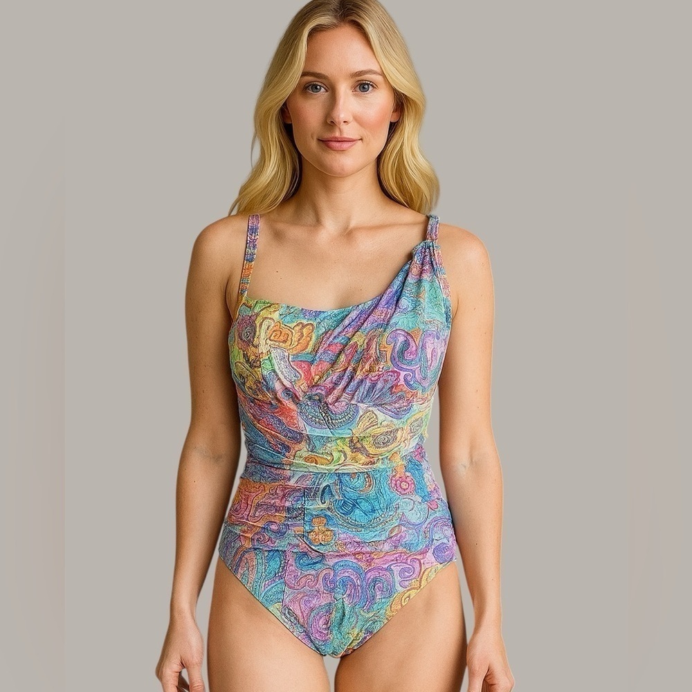Bleu Rod Beattie One Piece Swimsuit Size 8 NEW!
